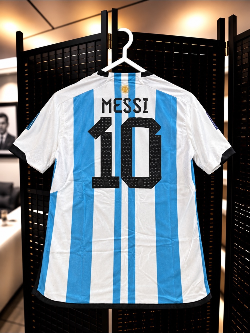 Messi Argentina Soccer Jersey World Cup Qatar 2022
